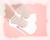 A: White heels