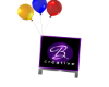UW Sign w/Balloons