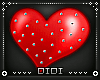 !D! Floating Heart Red