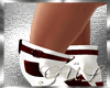 White Red boots