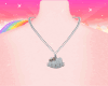jeweled kitty necklace