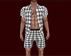 Gray PJs Plaid Short 5 M