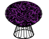 Purple&Black Round Chair