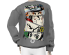 Anime Sweater Gray M