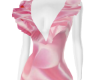 pink satin dance dress
