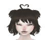 Brown Heart Bangs
