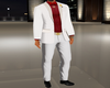 Wedding Suit White Red