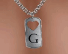 Necklace Couple Letter G