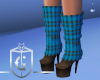 Blue Sweater Boots
