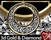 .a 3d Hoop Gold Diamond