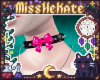 Emo choker pink
