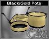 C2u Black/ Gold Pots