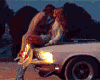 HOT KISS ON CAR