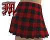 Red & Black Plaid Skirt