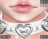 Choker Heart White