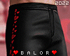 Red Black Pants