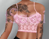 F* Pink Tatted Top