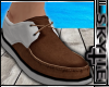 Brown White Loafers[F