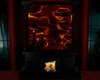 Red n Black Fire Place