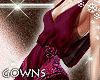 gown - maroon