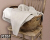 Wooden Chair w/ Basket