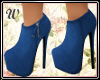 W/ Blue Ankle Booties.