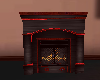 dark fireplace