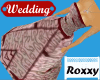 white/red wedding dress
