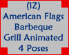 BBQ Grill Animated 4Pose
