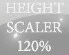 120% height scaler m/f