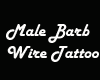 Male Barb Wire Tattoo