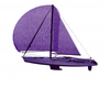PurpleSailingSailBoat