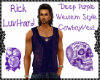 Dark Purple Cowboy Vest 