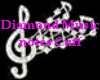 Diamond Music notes Cuff