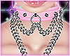Chained Collar Pink