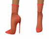 Red Fishnet heel shoes