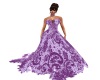 purple  wedding dress