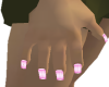 pink design nails