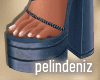 [P] Lilly blue sandals