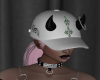 skull cross white cap