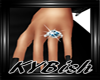Blue & Diamond Ring