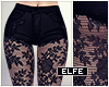 ◬ lace tights & shorts