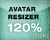 AVATAR RESIZER 120% M/F