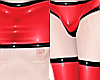 B! Red PVC Outfit M