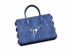 G,Z. Crocodile Tote Blu