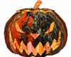 Burning fire pumpkin
