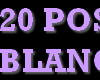 20 POSES FOND BLANC