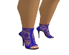 Royal blue lace boots