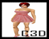 C3D- Red Pink Dress