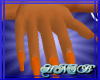 {BB}Long orange nails